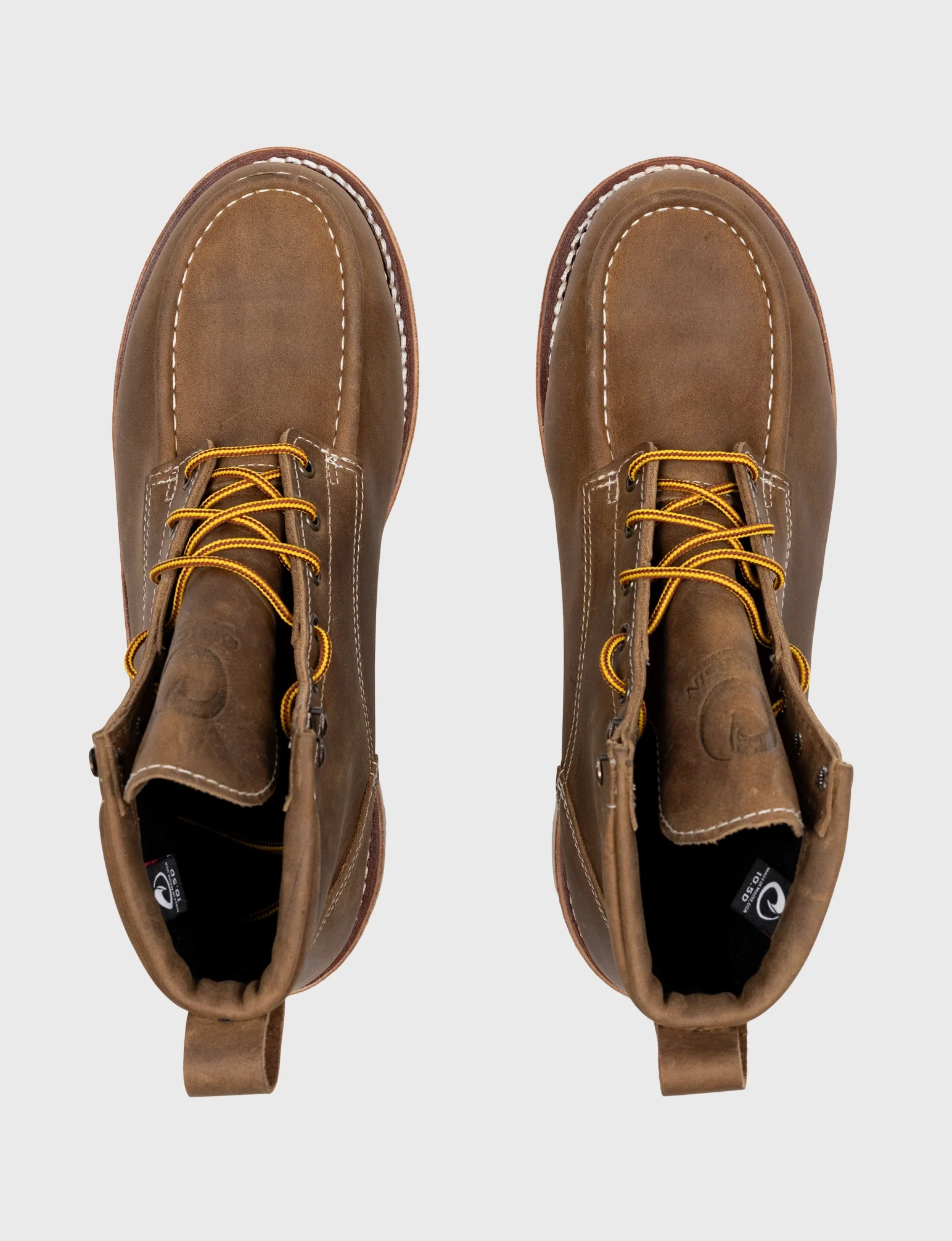 MAINE MOC STEEL TOE BOOT 6" - NATURAL WEDGE SOLE - Image 14
