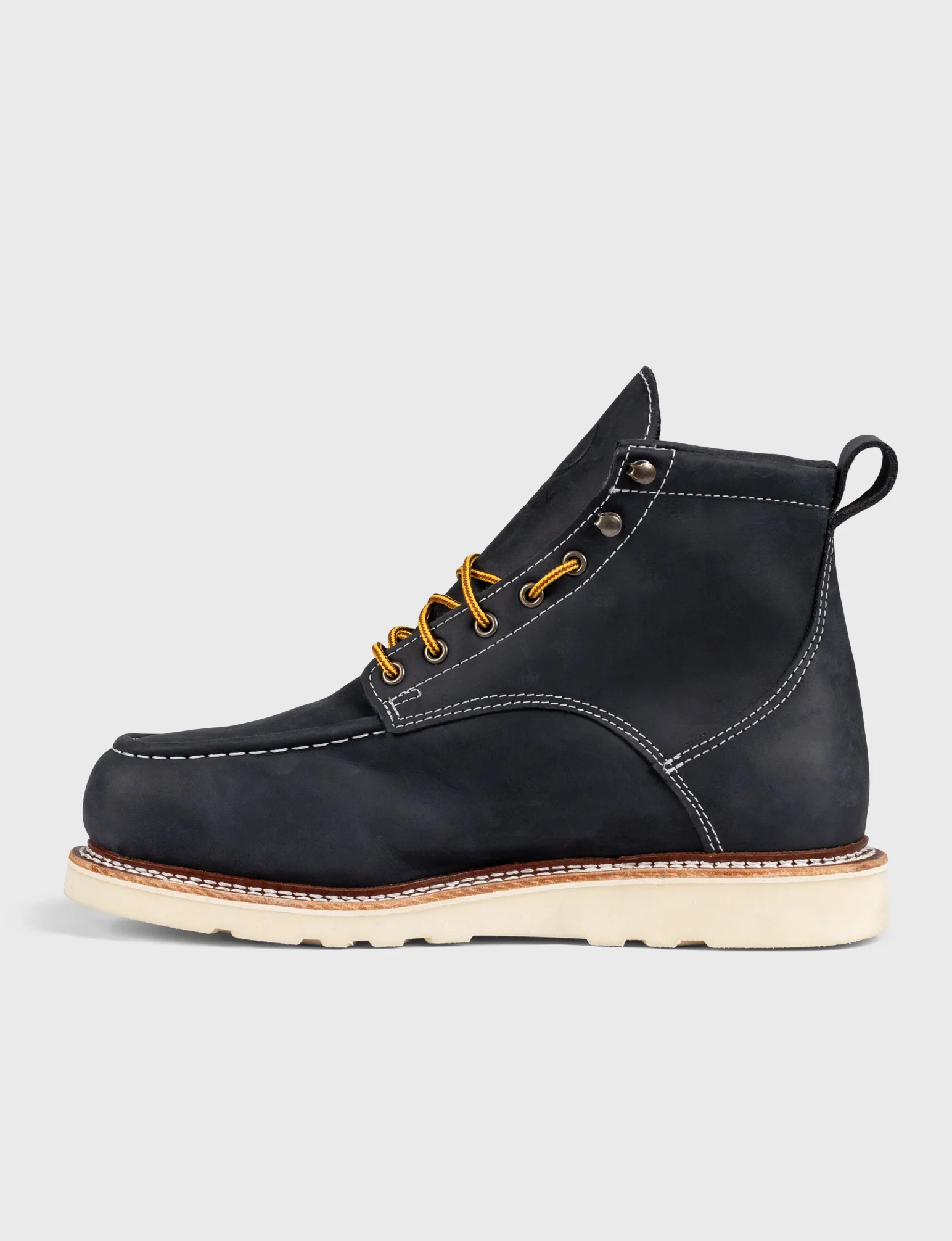 MAINE MOC STEEL TOE BOOT 6" - NATURAL WEDGE SOLE - Image 9