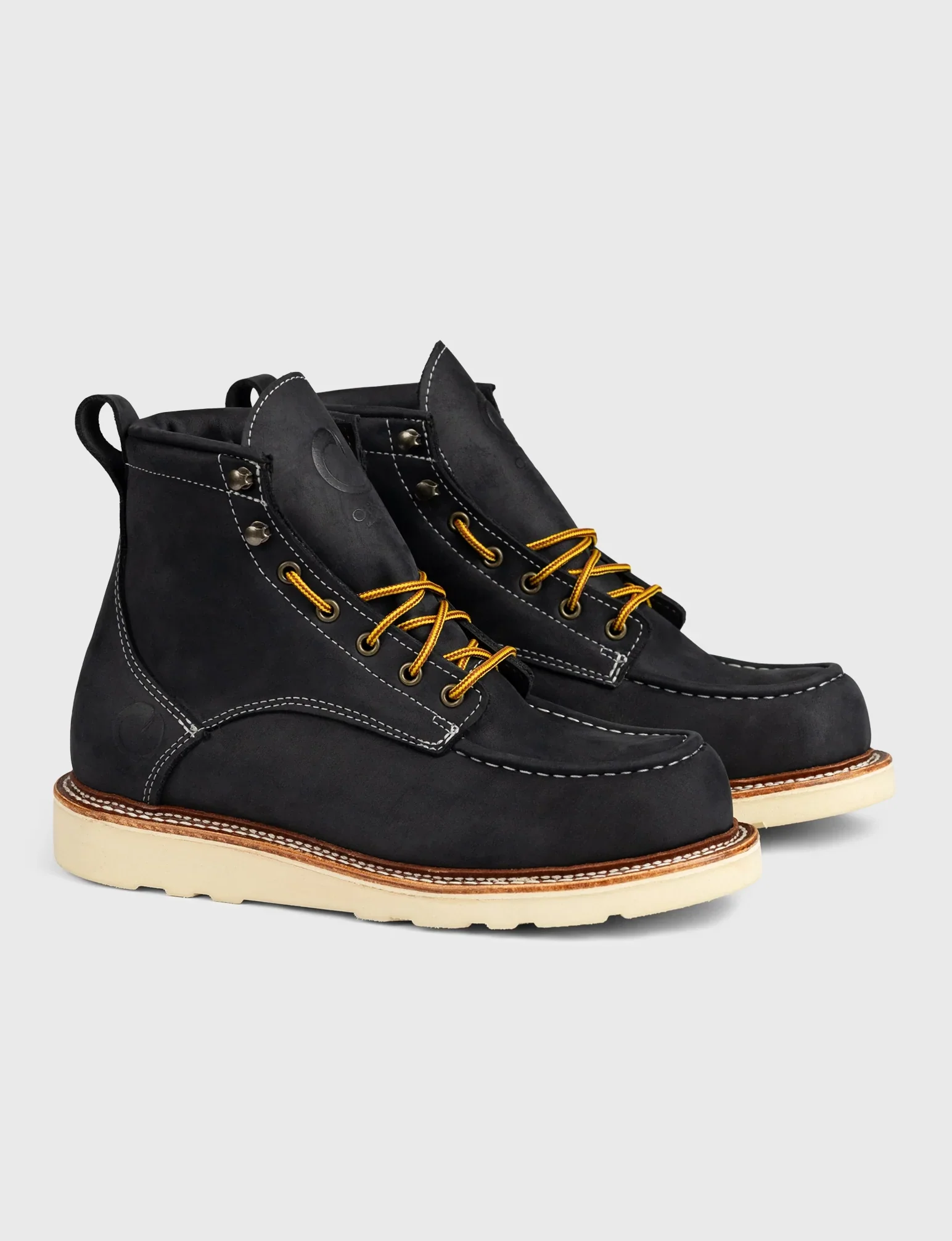MAINE MOC TOE BOOT - NATURAL WEDGE SOLE - GRADED QUALITY - Image 4